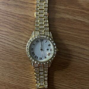 Cz iced out watch